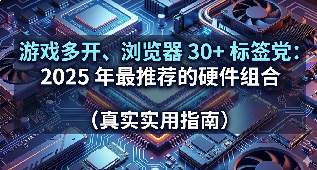 游戏多开、浏览器 30+ 标签党：2025 年最推荐的硬件组合（真实实用指南） 封面