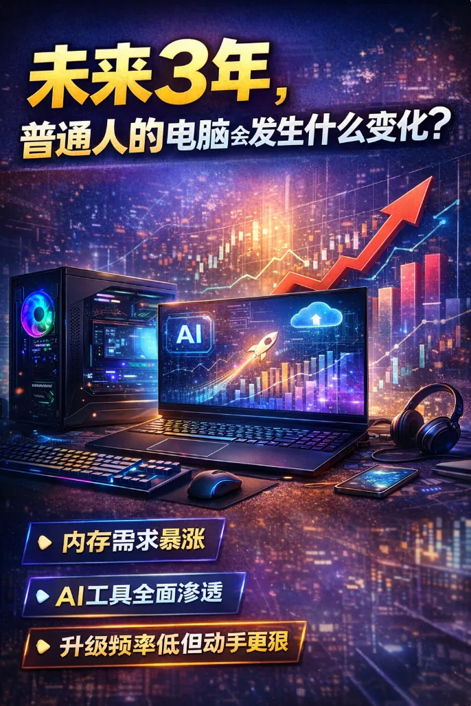 未来 3 年，普通人的电脑会发生什么变化？ 封面